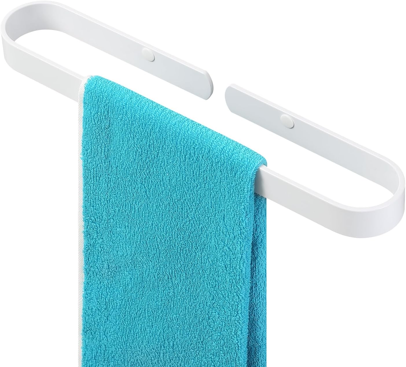 Beatifufu 2pcs Sliding Rack Adhesive Towel Bar Towel