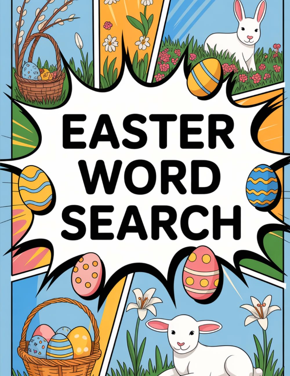 Easter Word Search for Adults: Fun Spring Puzzles for Relaxation: Inspiring Mind Wellness Puzzle Workbook for Grown-Ups