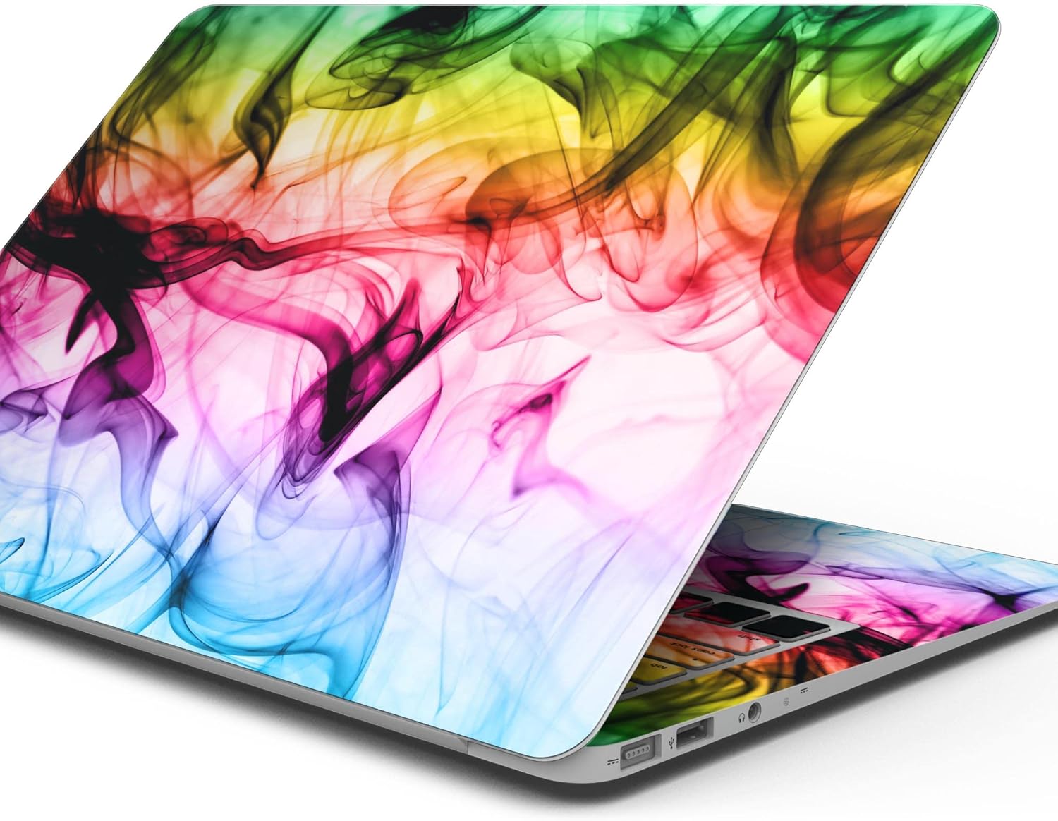 DesignSkinz - Neon Glowing Fumes - Full-Body Wrap Protective Decal Skin Kit Compatible with MacBook 13" Pro M1 (A2338)