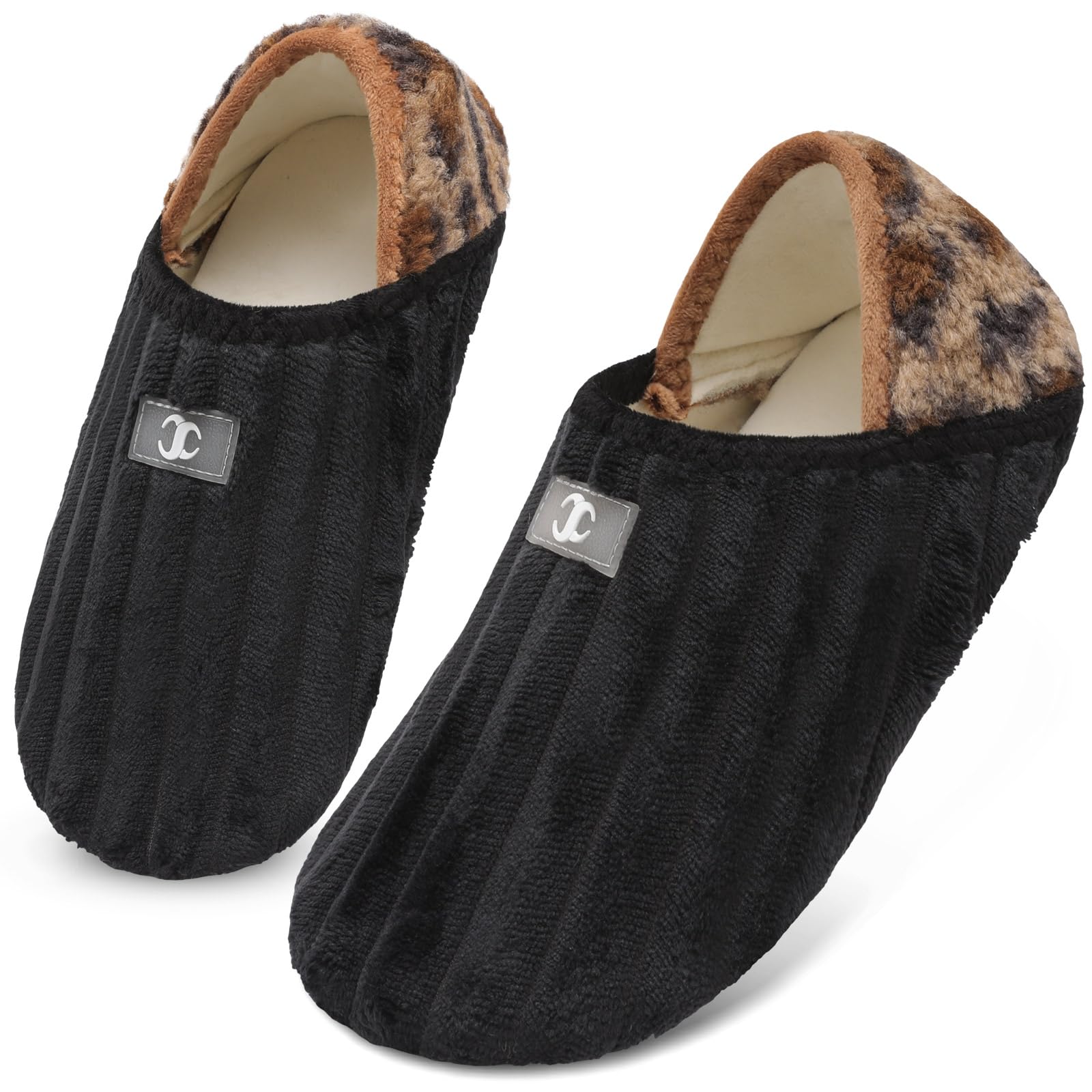 Scurtain House Slippers for Women Men House Shoes Comfy Socks Lightweight Unisex Adults Barefoot Shoes Non-Slip Travel Slippers