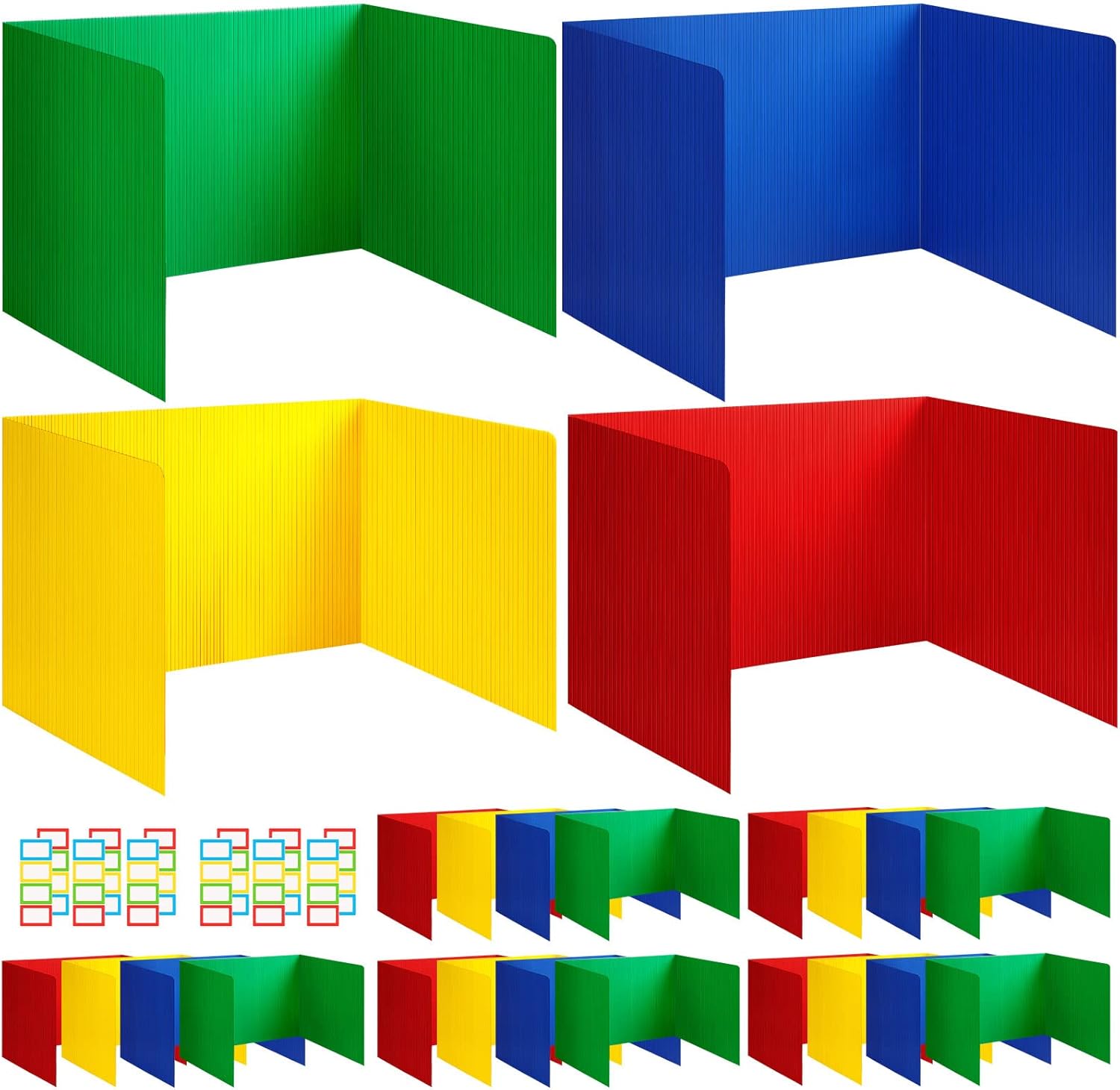 Tatuo 24 Pcs Plastic Privacy Boards Classroom Privacy