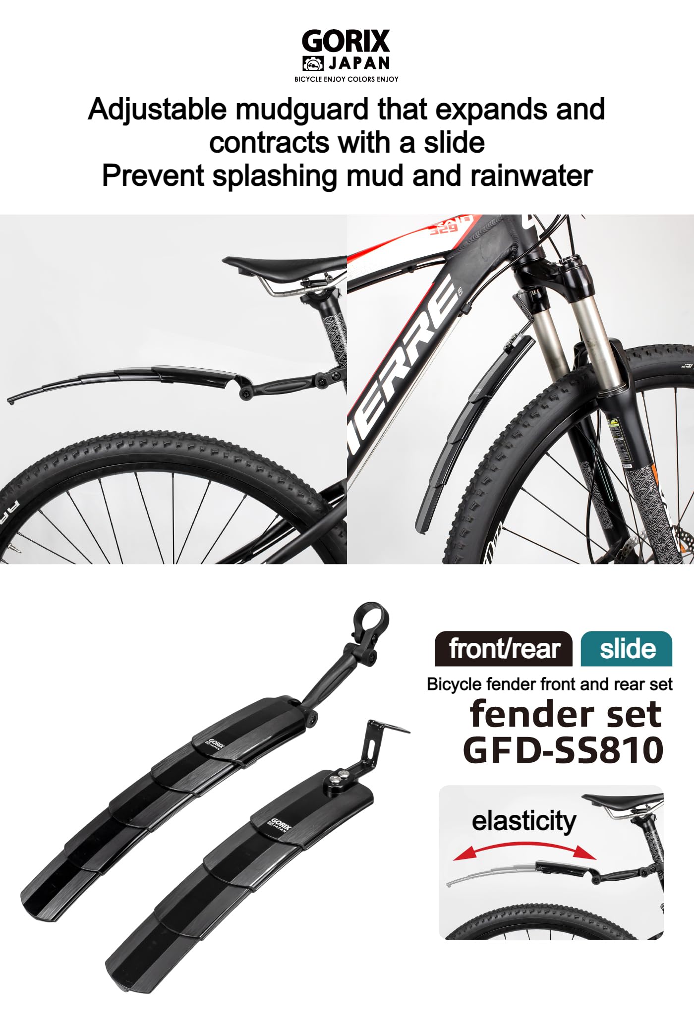 Ensemble De Garde-boue Pratique Pour Vélo De Route Et VTT Et Arrière