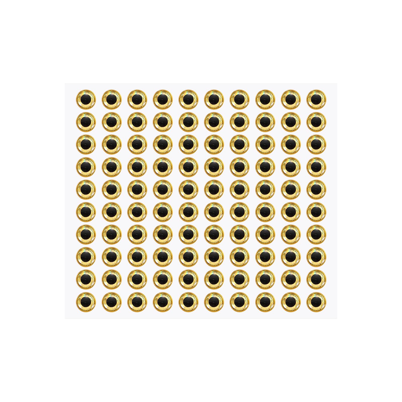 YELARXI Fish Eyes for Lures Making, 3D Eyes Fly Tying Materials Lures, Artificial Fishing Baits 8mm & 100 Pcs & Yellow -Fit for (Fish Bait/Fly Tying Streamers/Crafts)