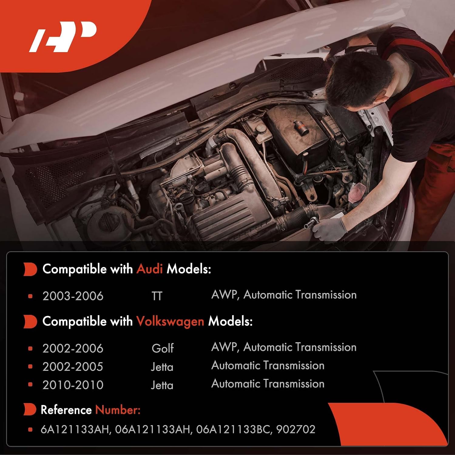 A-Premium Thermostat Housing Water Outlet | Compatible with Volkswagen & Audi - Jetta 2002-2005 2010, Golf 2002-2006, TT 2003-2006
