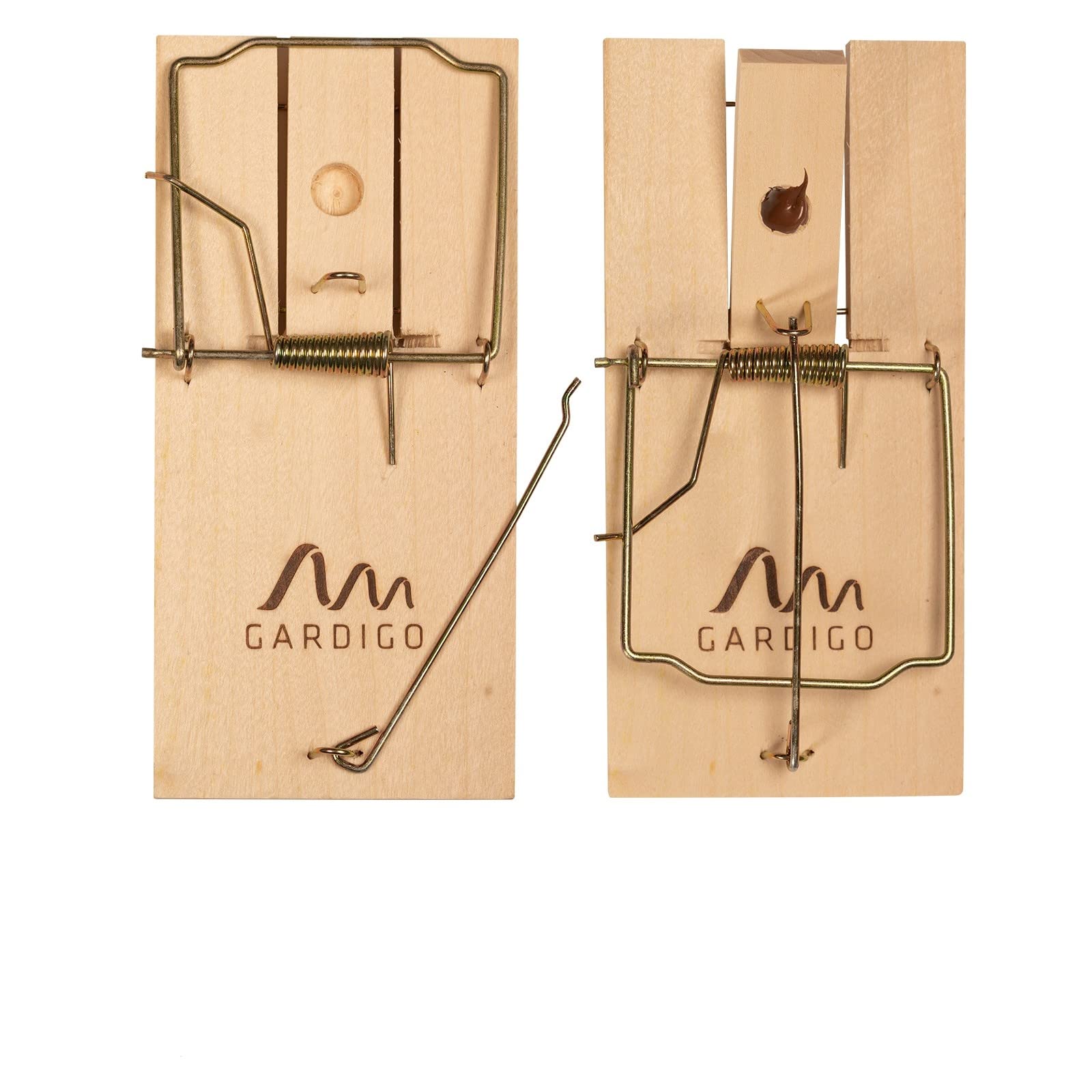 Gardigo Estación de Cebo de Madera, Carnada para Ratas Roedores, Caja Cebadera con 2 Trampas para Ratas, 50 x 10,5 x 14,5 cm, Made in Germany | Seguro para mascotas, longitud 50 cm, placa multiplex