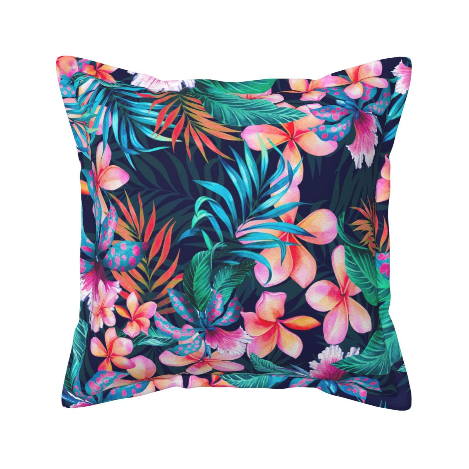 Coussin tropical en simili cuir pour un salon chic et moderne