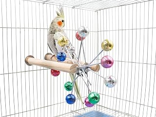 Bird Parrot Toys, Bird Chewing Toys, Colorful Bird Spinning Ball Toys, Bird Cage Accessory, Suitable for Bird Parrot Parakeet Cockatiel Love Birds Conure