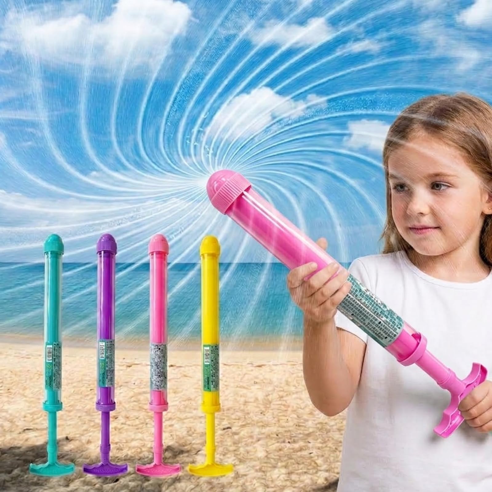 4PCS Firework Water Gun,Firework Water Gun for Kids & Adults,Fireworks Style Water Spray Pistol,Water Guns for Kids,Family Friends Interactive Pool Game