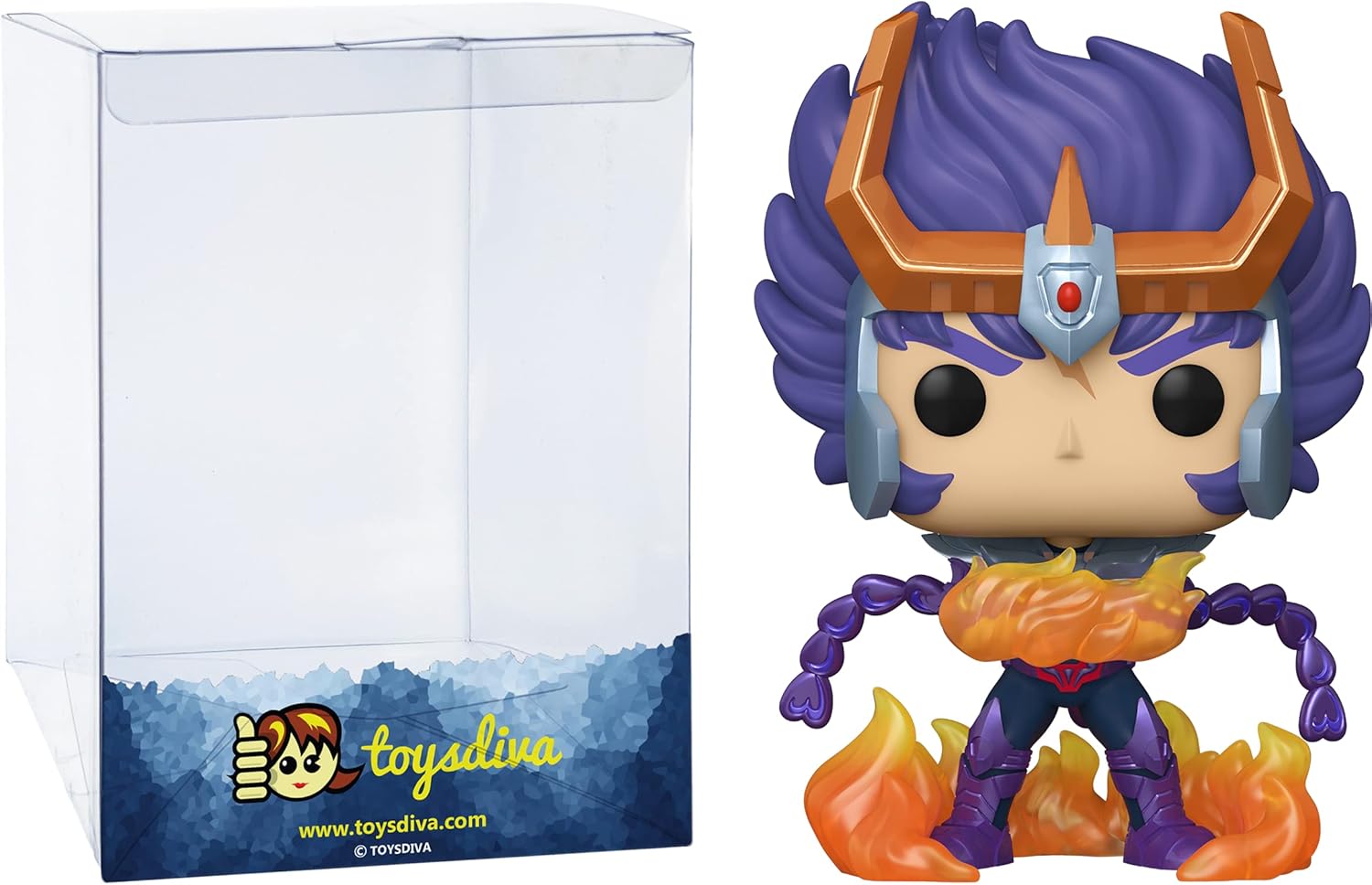 Phoenix Ikki: Fun ko P o p ! Animation Vinyl Figurine Bundle with 1 Compatible 'ToysDiva' Graphic Protector (810-47692 - B)