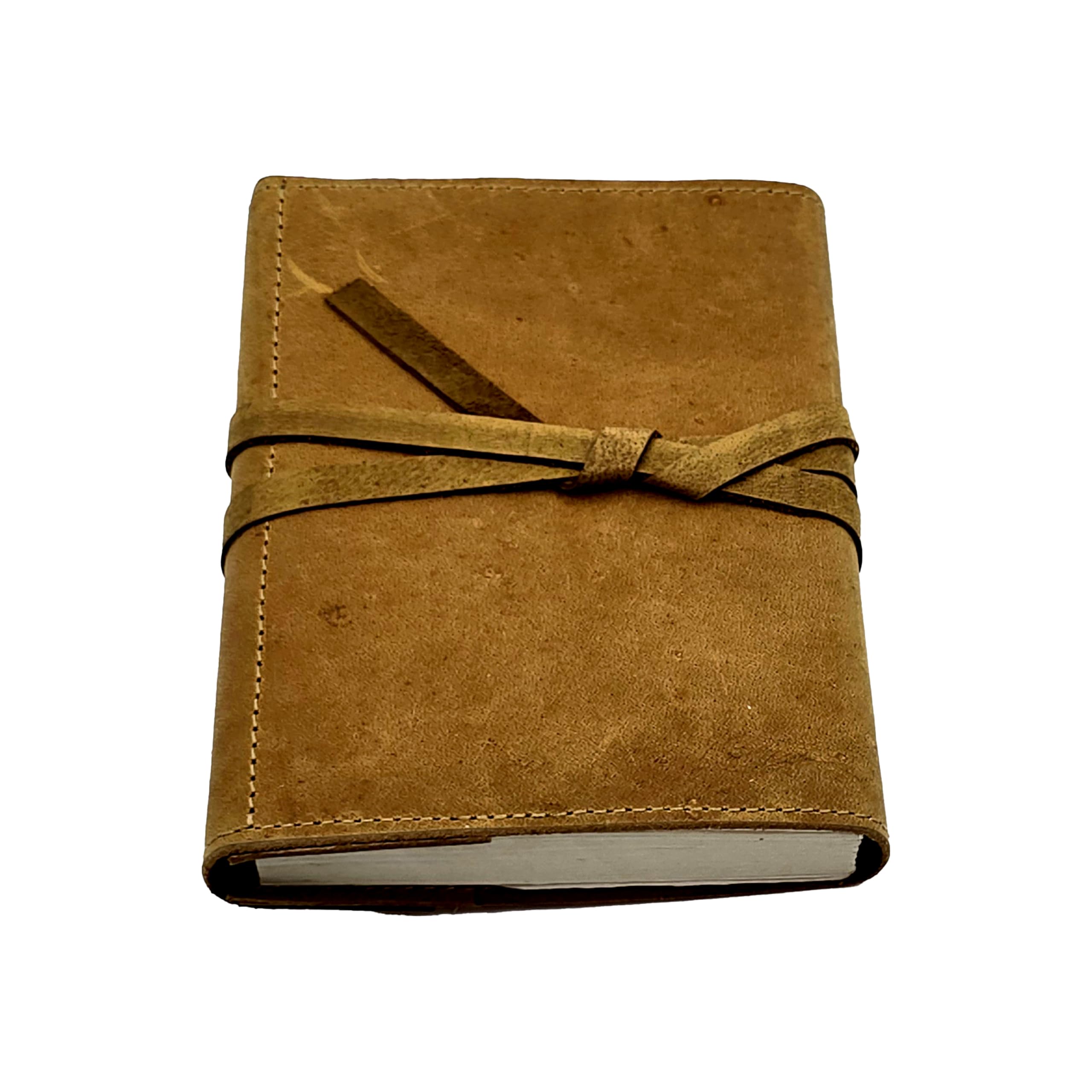 Diario ricaricabile fatto a mano in pelle per scrivere, diario piatto con rilegatura in pelle, per uomini e donne, regalo per scrittori di viaggio, lavoro, studio, blocco note giornaliero (20 x 15 cm