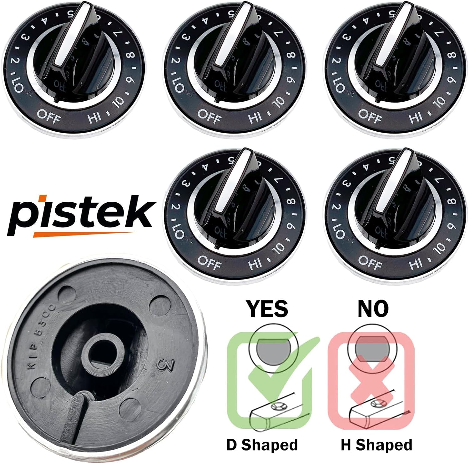 4 Pack Y700854 AP4290230 PS2201285 Surface Burner Knobs for Jenn Air Cooktop Specific Models, NOT for All Models, Read Description Before Purchasing