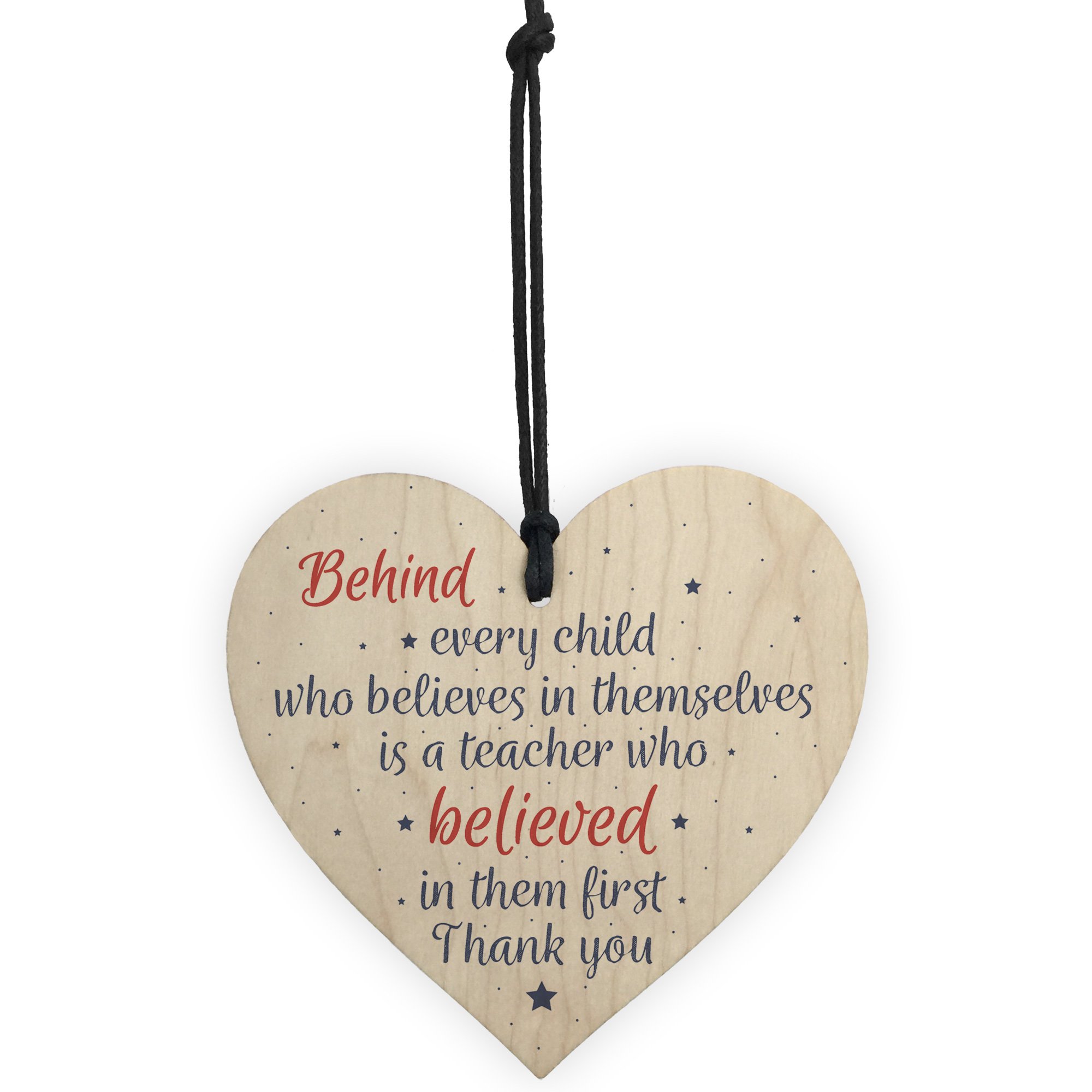 RED OCEAN Cuore In Legno Congratulations You PASSED – Regalo Di Laurea 10 Cm, Fatto A Mano In Inghilterra, Con Cordino