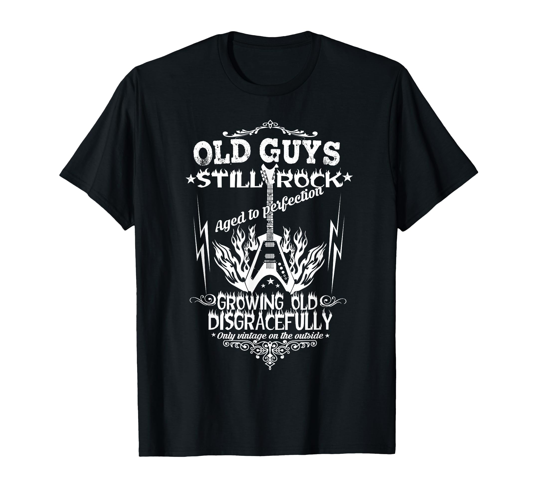 Electric guitar Old Guys Still Rock for guitarist T-Shirt