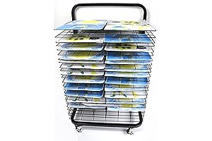 Art Drying Rack for Classroom - Mobile Storage for Kids