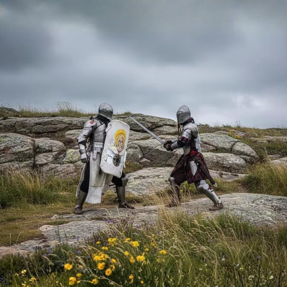 Medieval Full Body Barbuta Knight Armor Suit, Steel Full Plate Armor, Adjustable Fit, Cosplay Costume