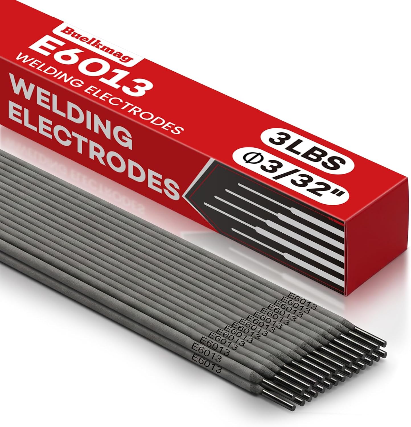 Buelkmag E6013 Welding Rods 3/32'' 3LB Carbon Steel Sticks