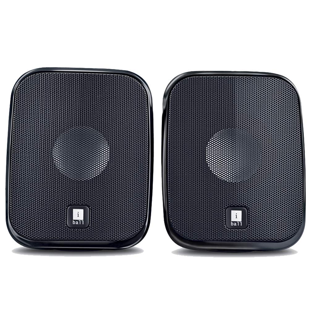 iBall Decor 9-2.0 USB Powered Computer Multimedia Speakers with in-line Volume Controller, Black d-4