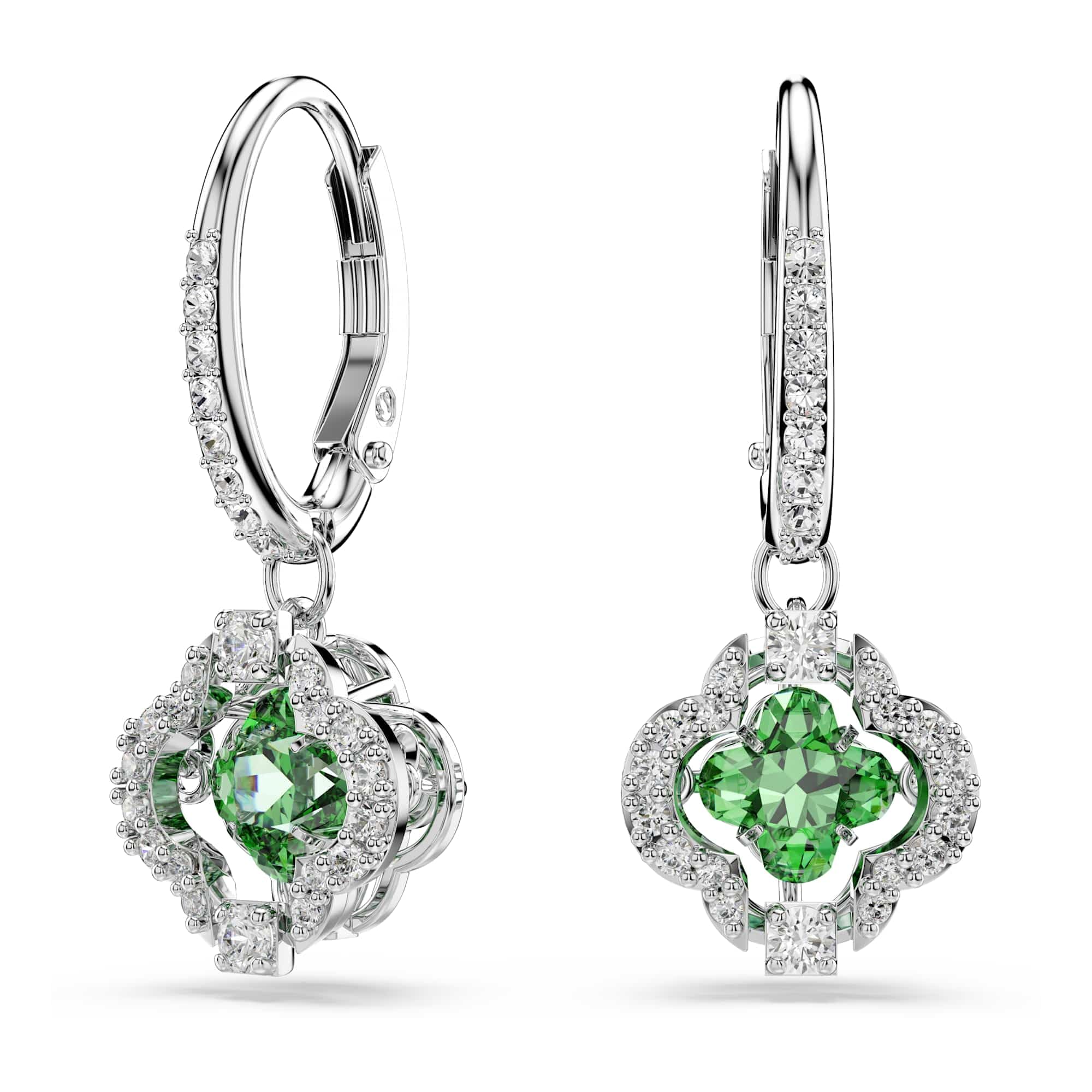 Swarovski Una Angelic Collection, Mixed Cuts, Vert, Plaqué rhodium