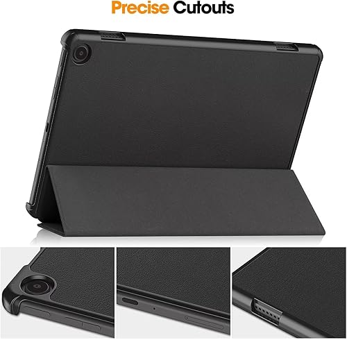 Miniatura 6 de Funda para tableta Yaxa Fire Max 11 (13ª generación, versión 2023) de 11 pulgadas con protección de encendido y apagado automático, de piel Negro