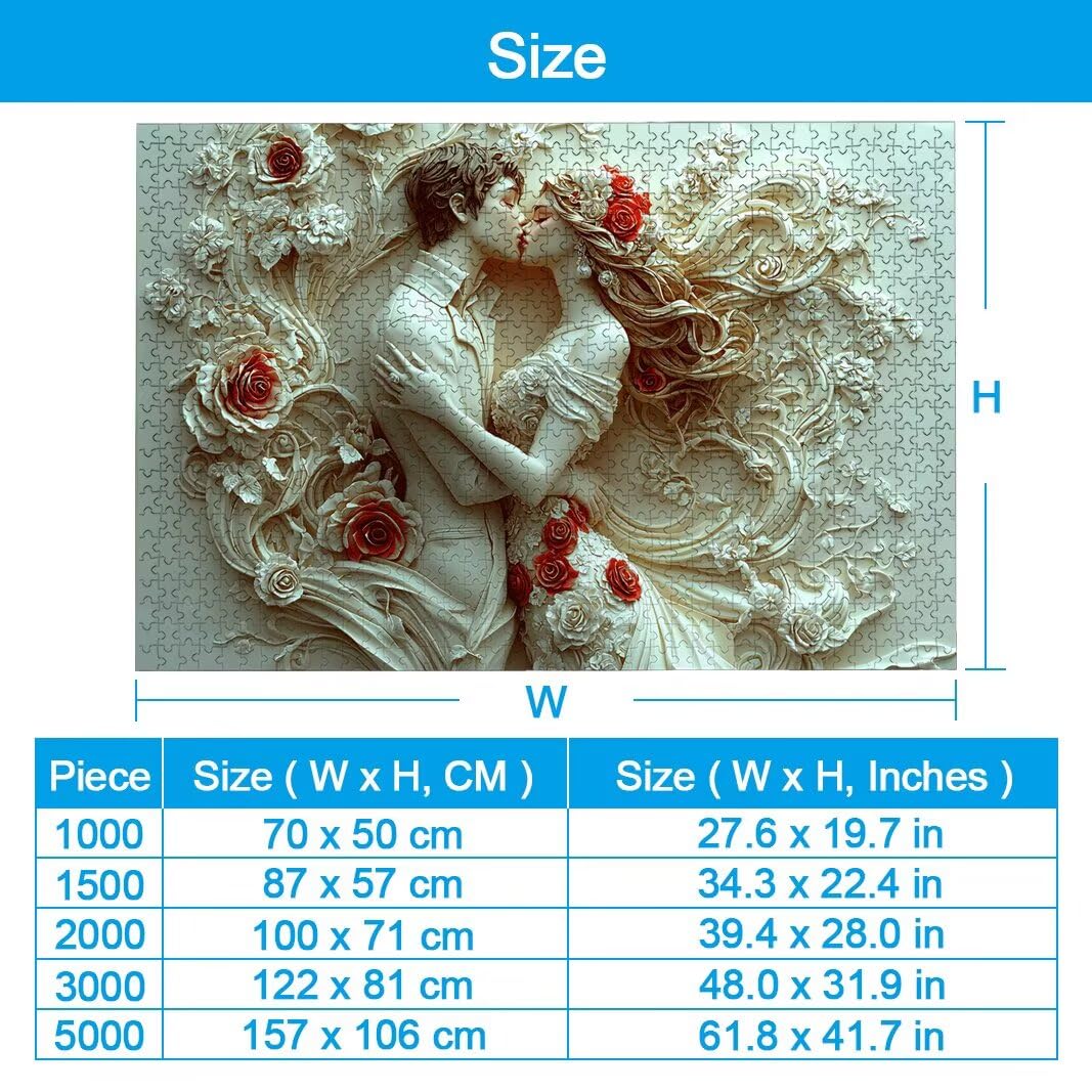Puzzle 3000 Pièces Adultes, Puzzle 3000 Pieces Saint Valentin, Cadeau -2994