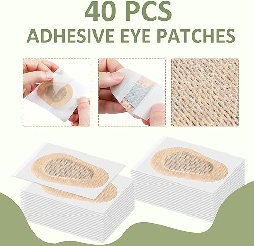 Miniatura 6 de Panitay 40 parches adhesivos para los ojos para adultos, desechables, transpirables, parches médicos para los ojos para ambliopía perezosa, sin