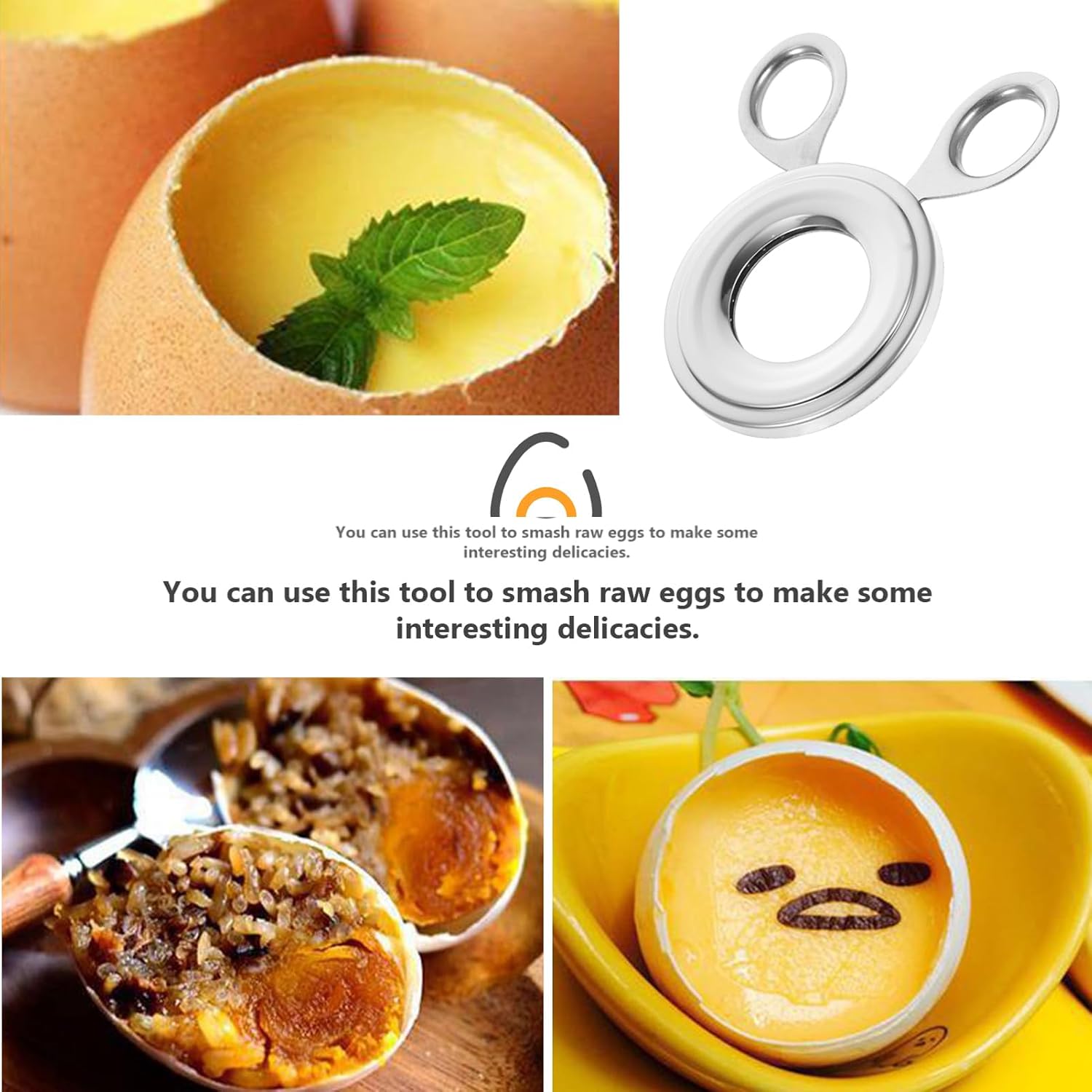 Cabilock Professional Egg Opener Tool Topper Separator for Home Restaurant Use Easy to Clean