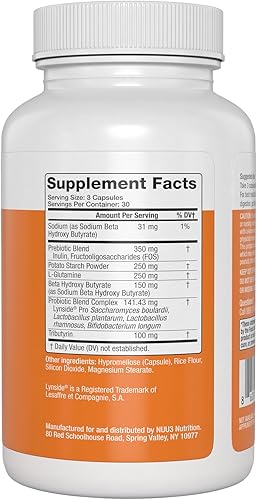 Miniatura 5 de NUU3 Gut Health 365 - Enzimas digestivas y suplemento probiótico para mujeres y hombres - Hinchazón y alivio de la digestión - Apoya el microbioma