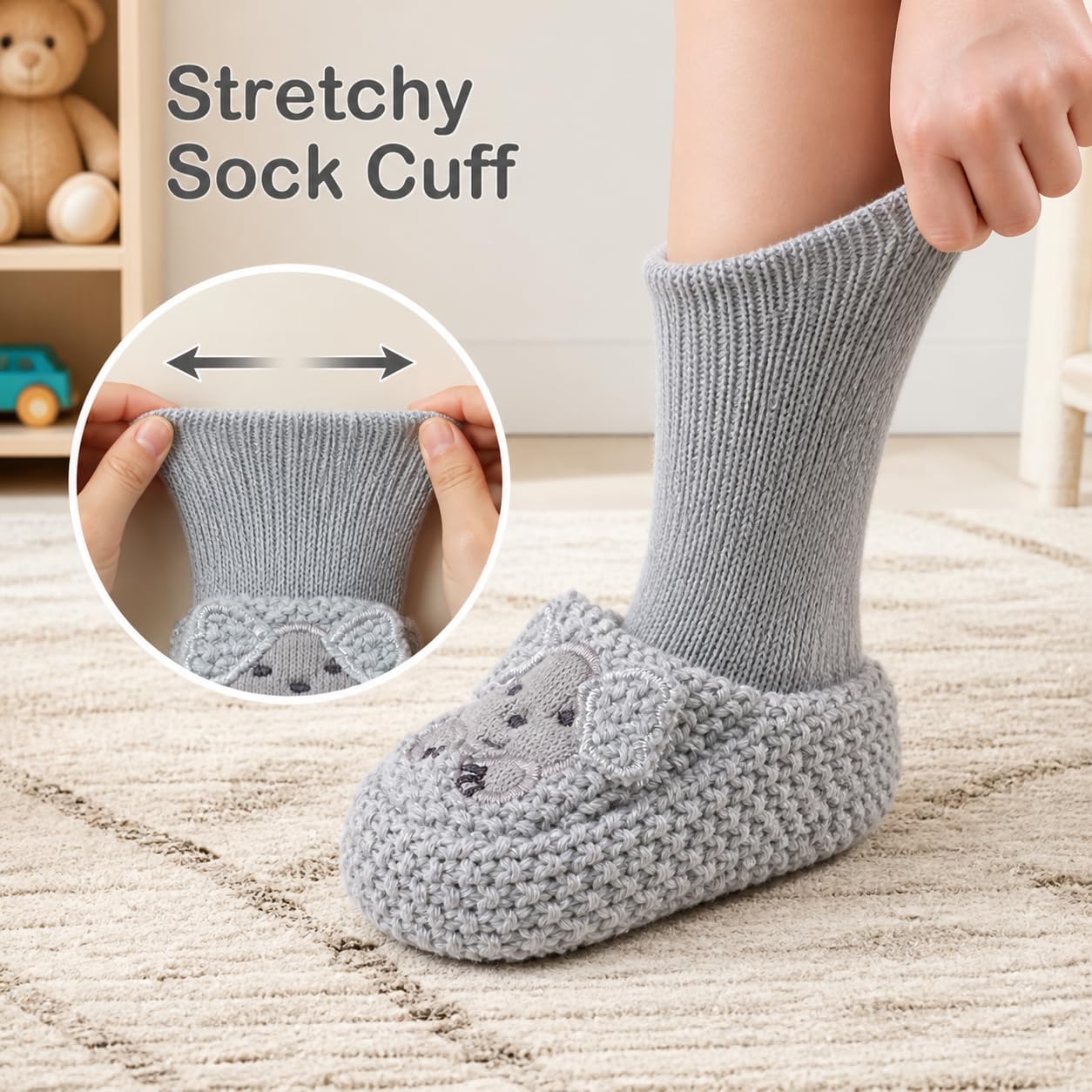 3 Pairs Newborn Baby Boys Girls Cozy Warm Booties