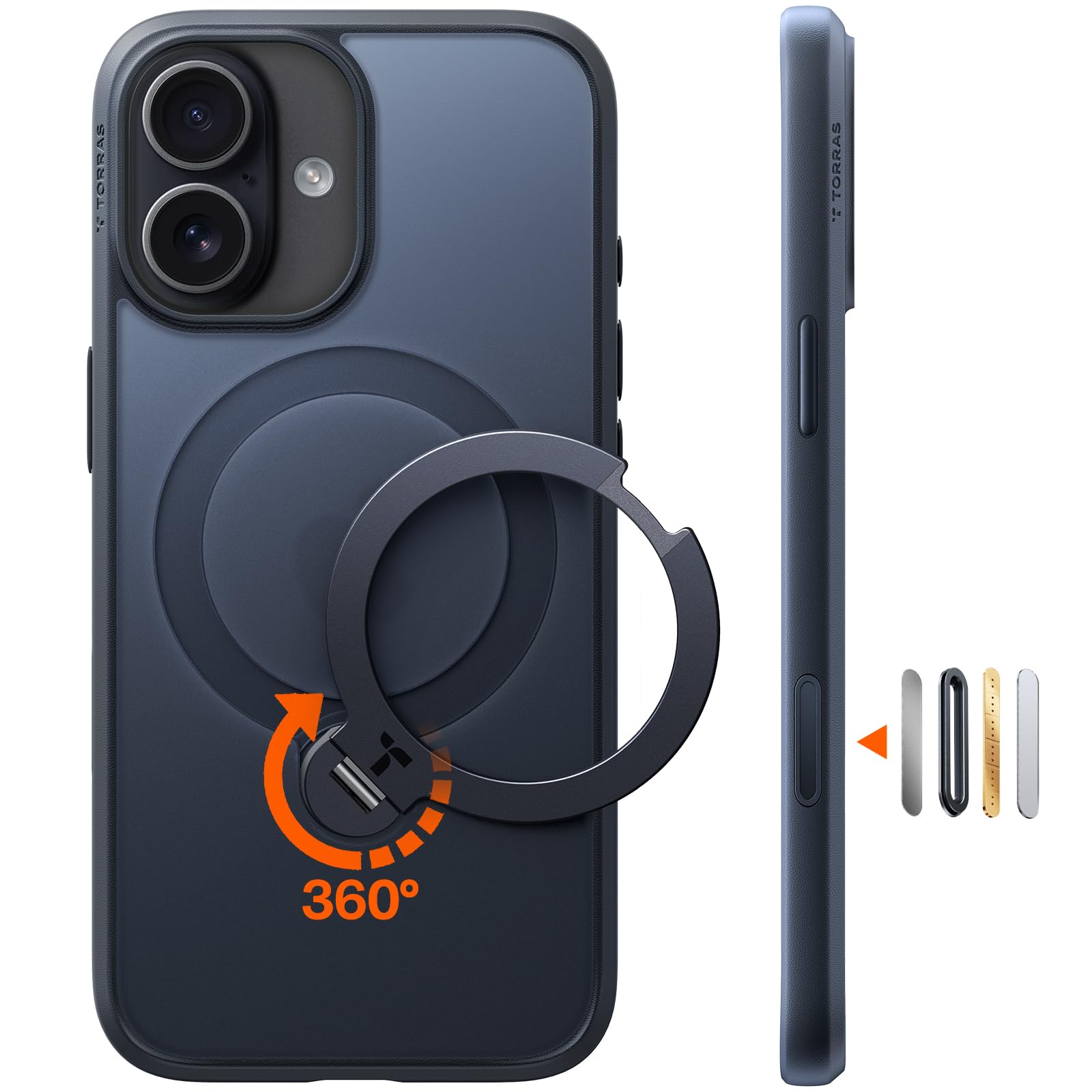 Amazon.co.jp: TORRAS iPhone 17 用 ケース【多機能一体・360°新定点