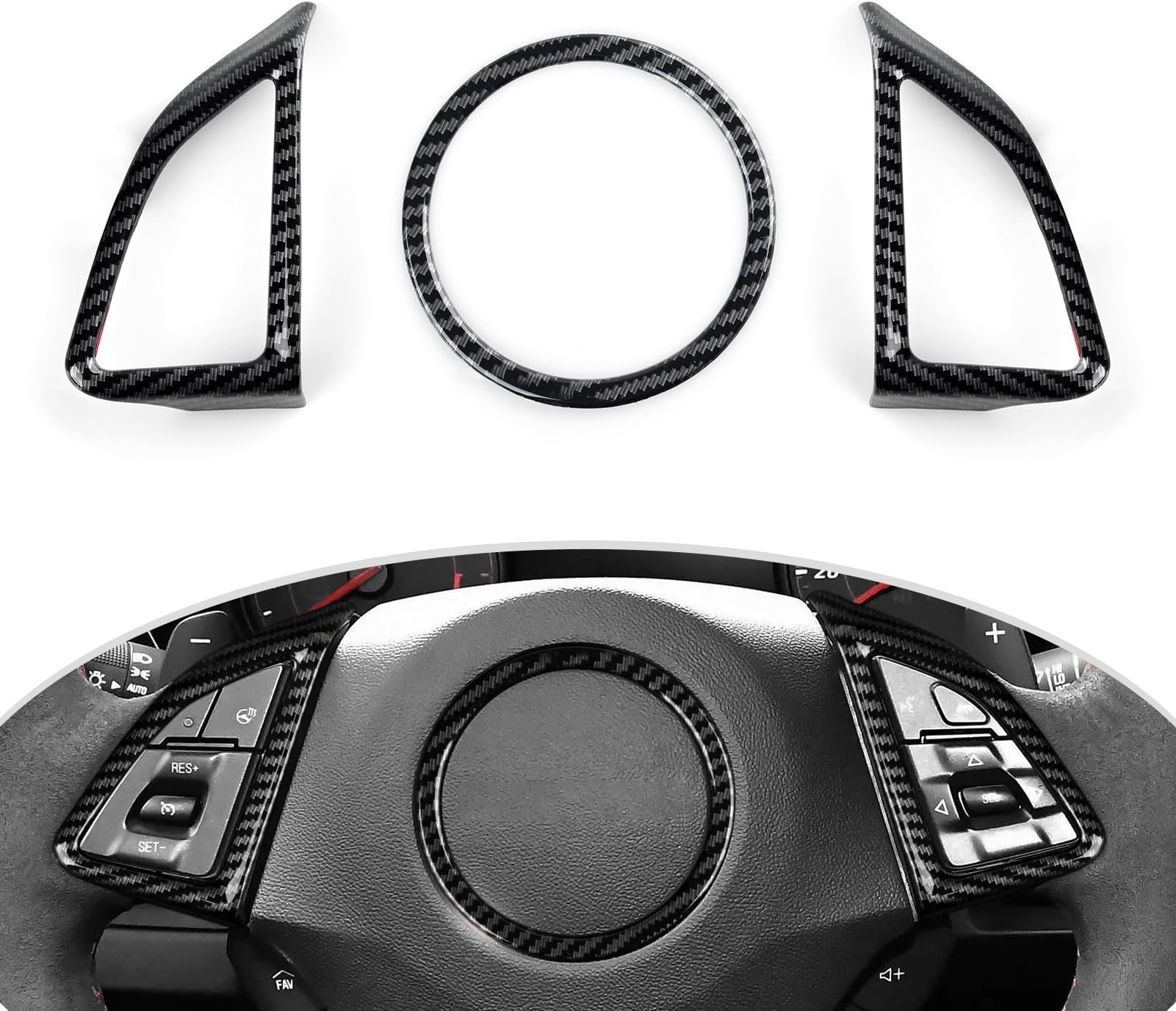 Car Sticker ABS Carbon Fiber Decal Interior Cover Trim for Chevrolet Camaro 2016 2017 2018 2019 2020 2021 2022 2023 2024