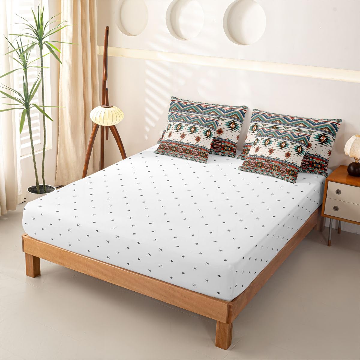 Homewish Azteke Bettwäsche Set 7teilig 155x220