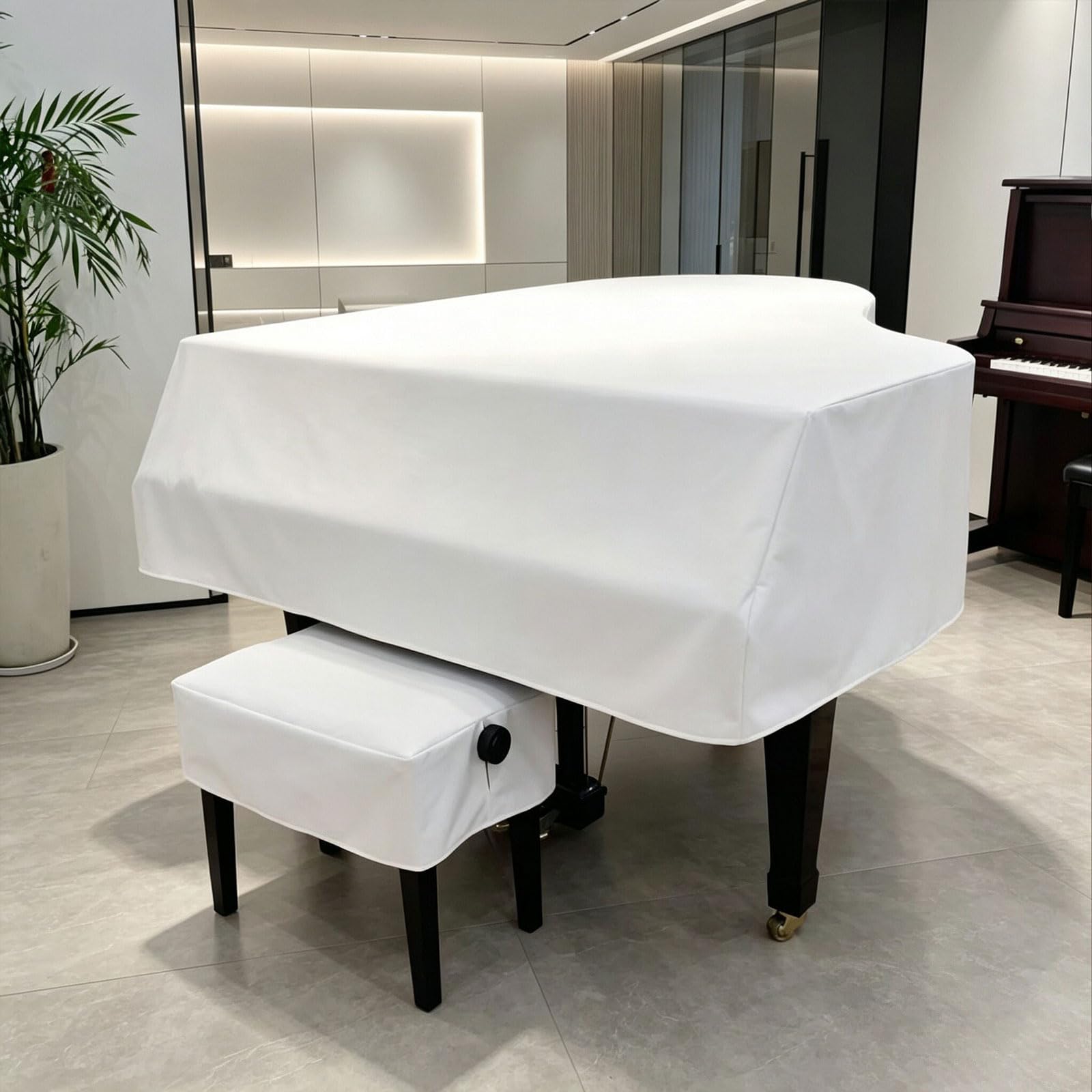 Enigmaire Protective Cover For Upright Pianos,Household Dustproof Piano Cover,washable Multicolor Multiple Protective Piano Cover,Soft,Decorated,for Most Standard-Sized Upright Pianos