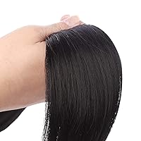 Vista 113 de SEIKEA Extensión de cola de caballo larga recta envolvente con clip, extensiones de cabello sintético suave natural para mujer, 35 pulgadas, marrón
