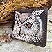 Theodoros Owl, Bird, RFID Protected Men's Bifold Leather Wallet, Biker Chain Wallet, Handmade Custom Personalized Leather Purse, Carved Wallet, Embossed & Tooled Leather Wallet, Card Holder