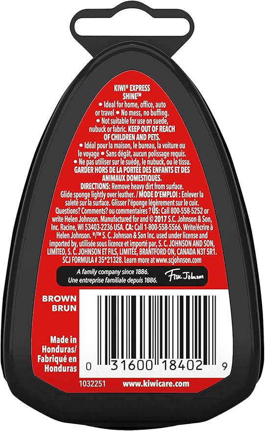 KIWI Express Shoe Shine Sponge Negro Cuidado del Calzado miniatura 2