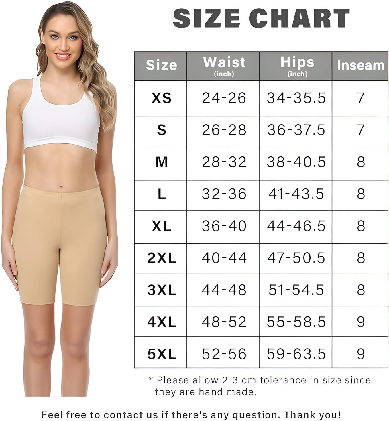ATOX Women's Boxer Shorts | Cotton Cycling Shorts | Slip Shorts for Under Dresses High Waisted Bike Shorts (Beige) 4
