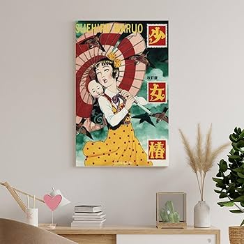 Amazon.co.jp: アングラ系エログロ漫画『少女椿』 壁飾り キャンバス