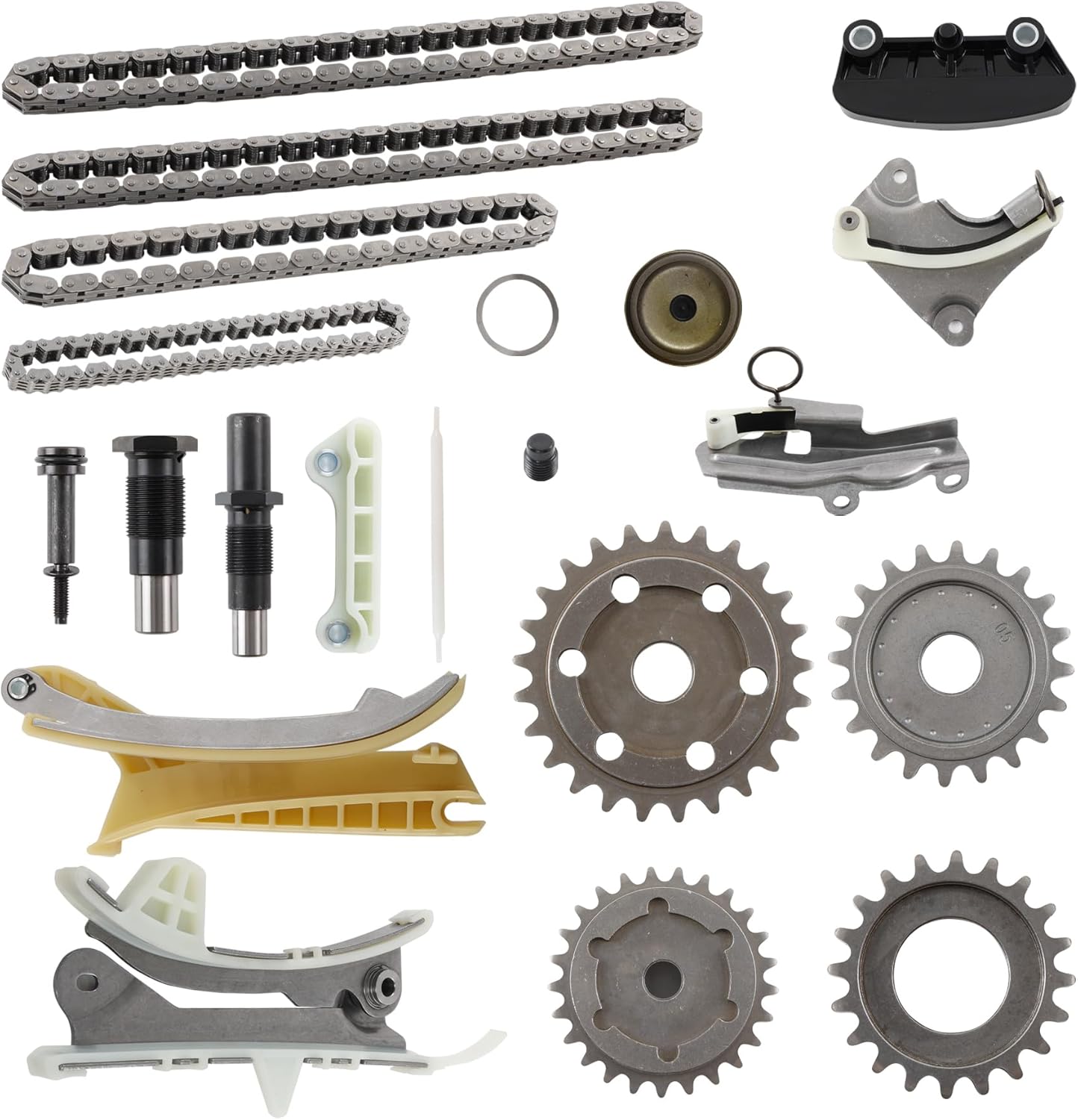 4.0 Engine Timing Chain Kit with Tensioner Cam Sprocker, Compatible with 1997-2010 Ford Explorer, 05-10 Mustang, 2001-2010 Ranger Mazda B4000,98-10 Mercury Mountaineer, Fits 4.0L V6 SOHC Engine