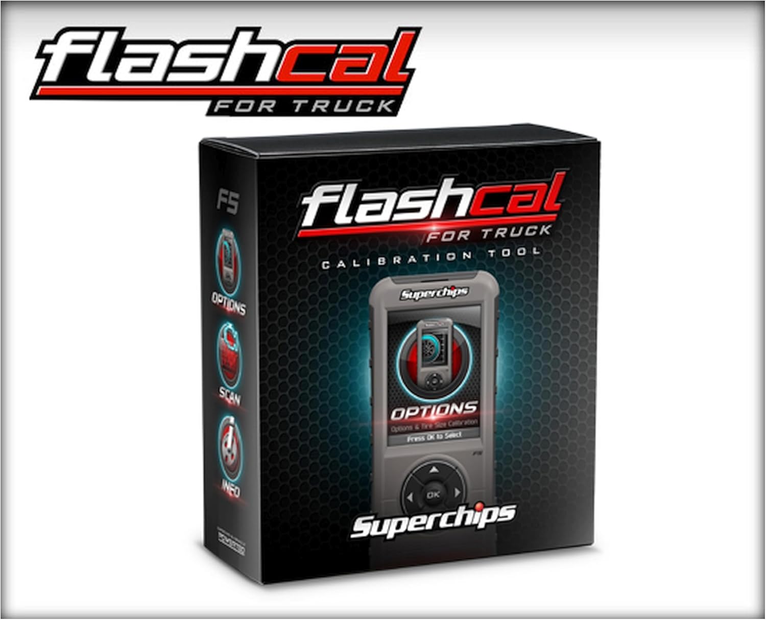 Superchips 2545-A2 Flashcal and Amp'd 2.0 Throttle Booster Kit