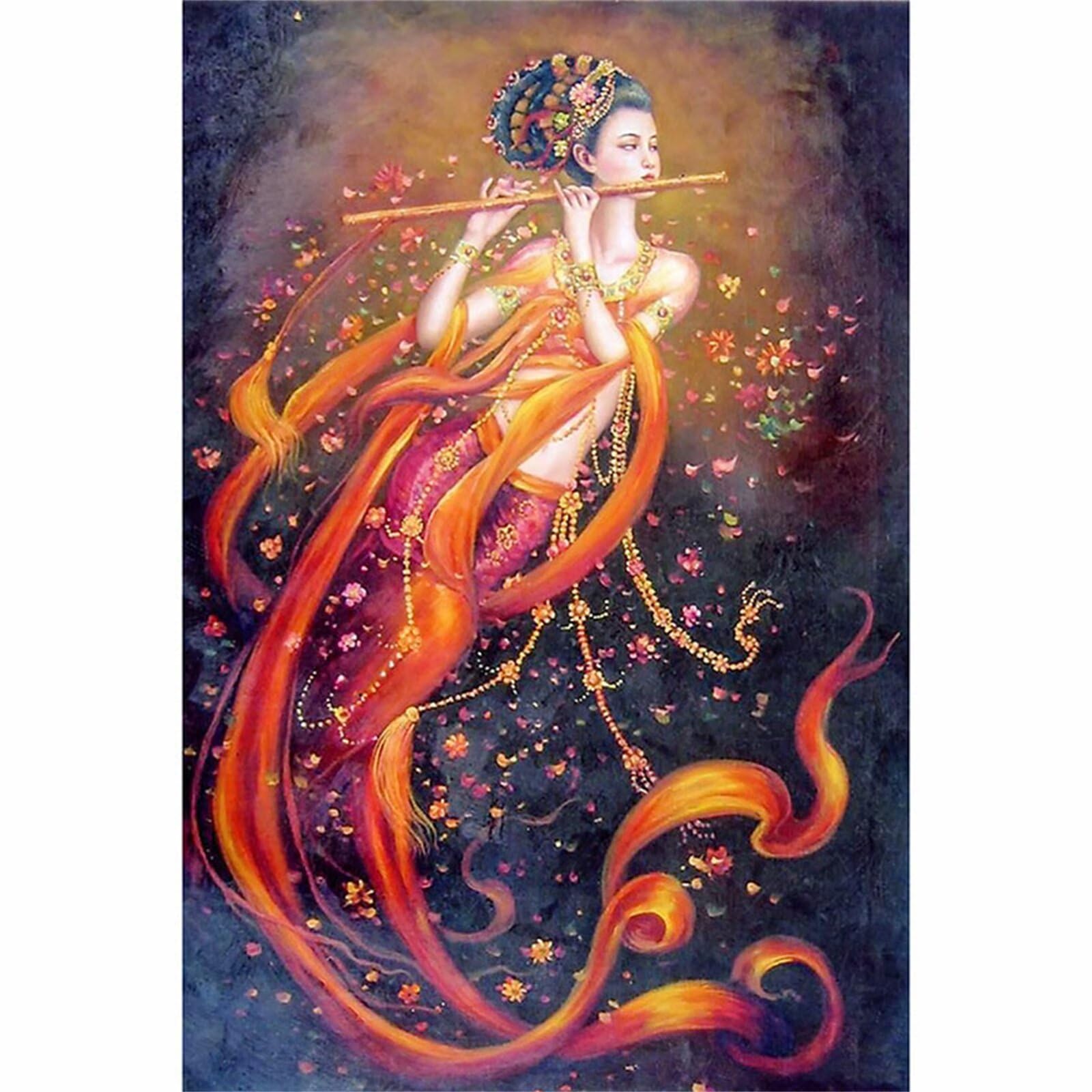 Peinture Diamant Adulte Fée pour Décorer le Salon Grand Kit Diamond Painting Broderie Grand Format