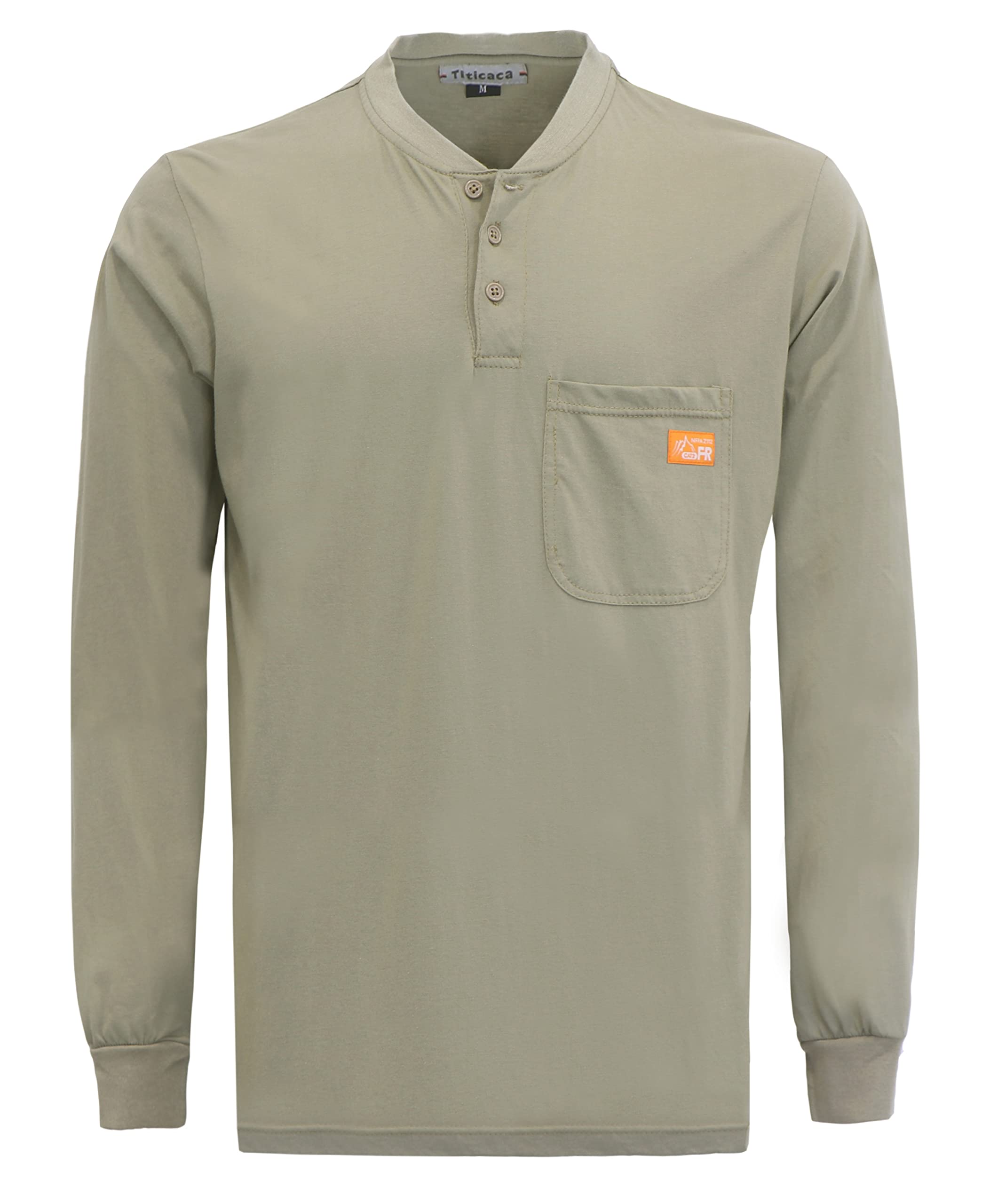 Titicaca FR Shirts for Men 5.5OZ Light Weight for Summer Flame Resistant Henley Shirts