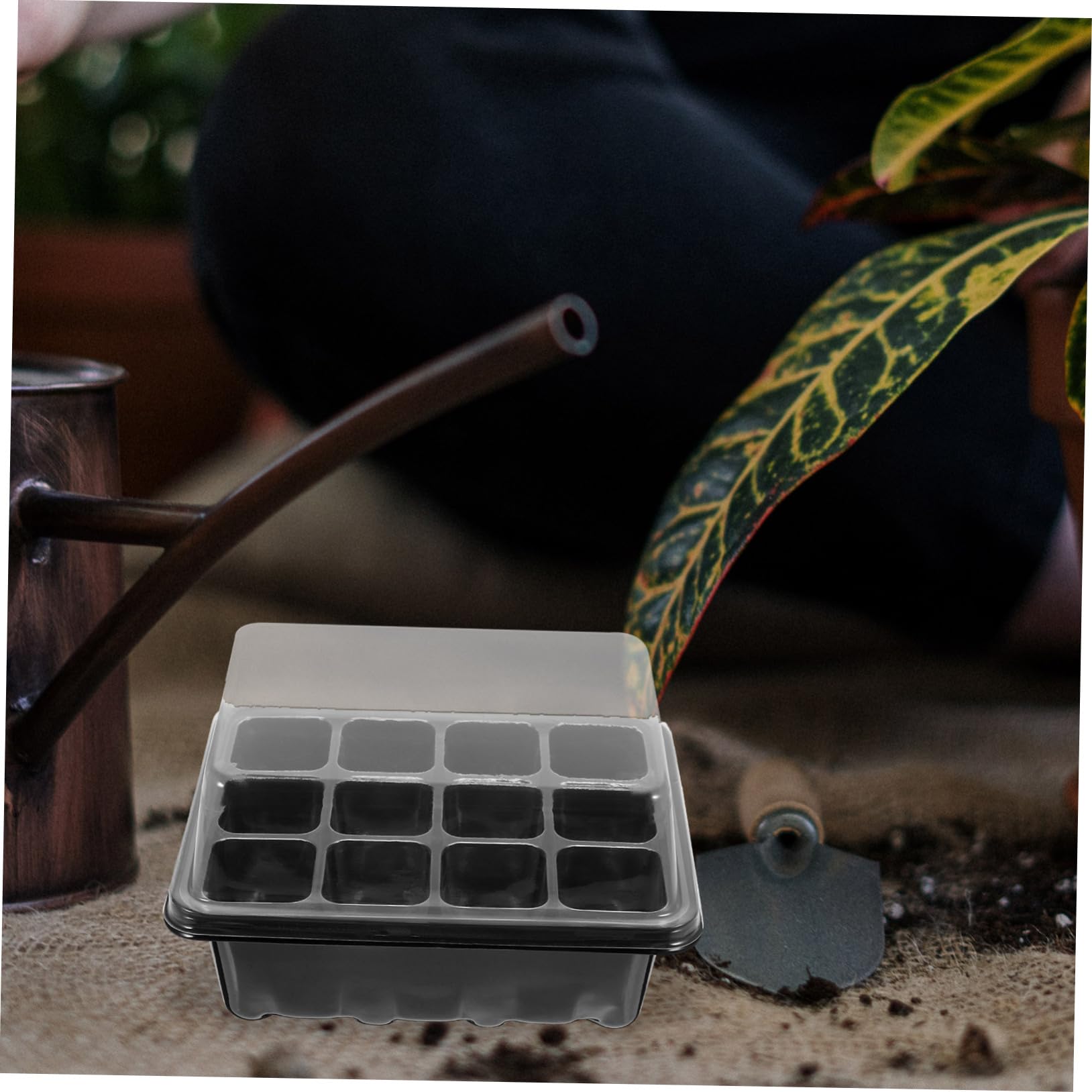 BESPORTBLE 4sätze Setzling Starter Tray Mit Löchern Anzuchtplatte Für Pflanzen Für Keimung Von Samen Und Setzlingen Inkl Teiligem Zubehör Pflanzenetiketten