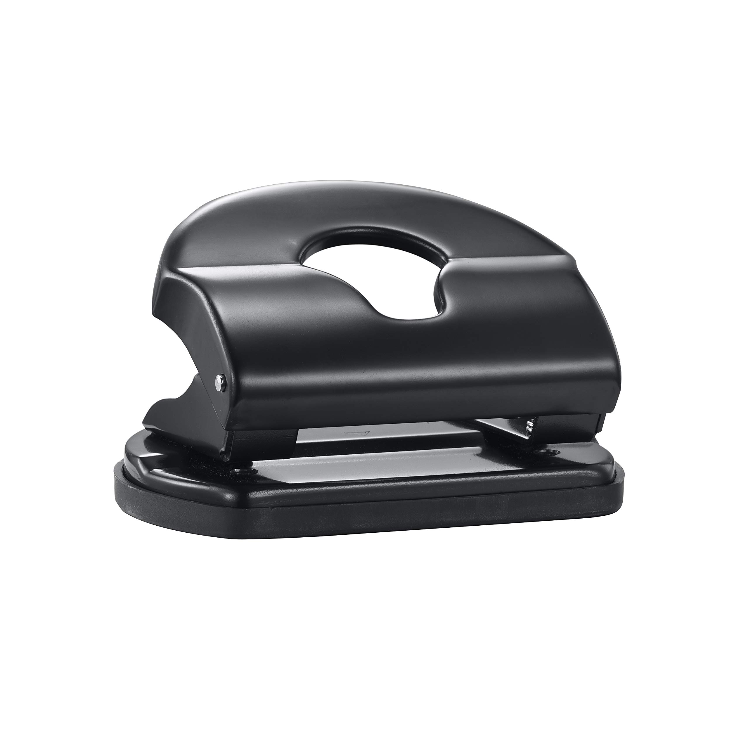 2 Hole Punch Paper Hole Puncher, 10 Sheets Capacity, Without Alignment Guide, Simple Packaging, Black