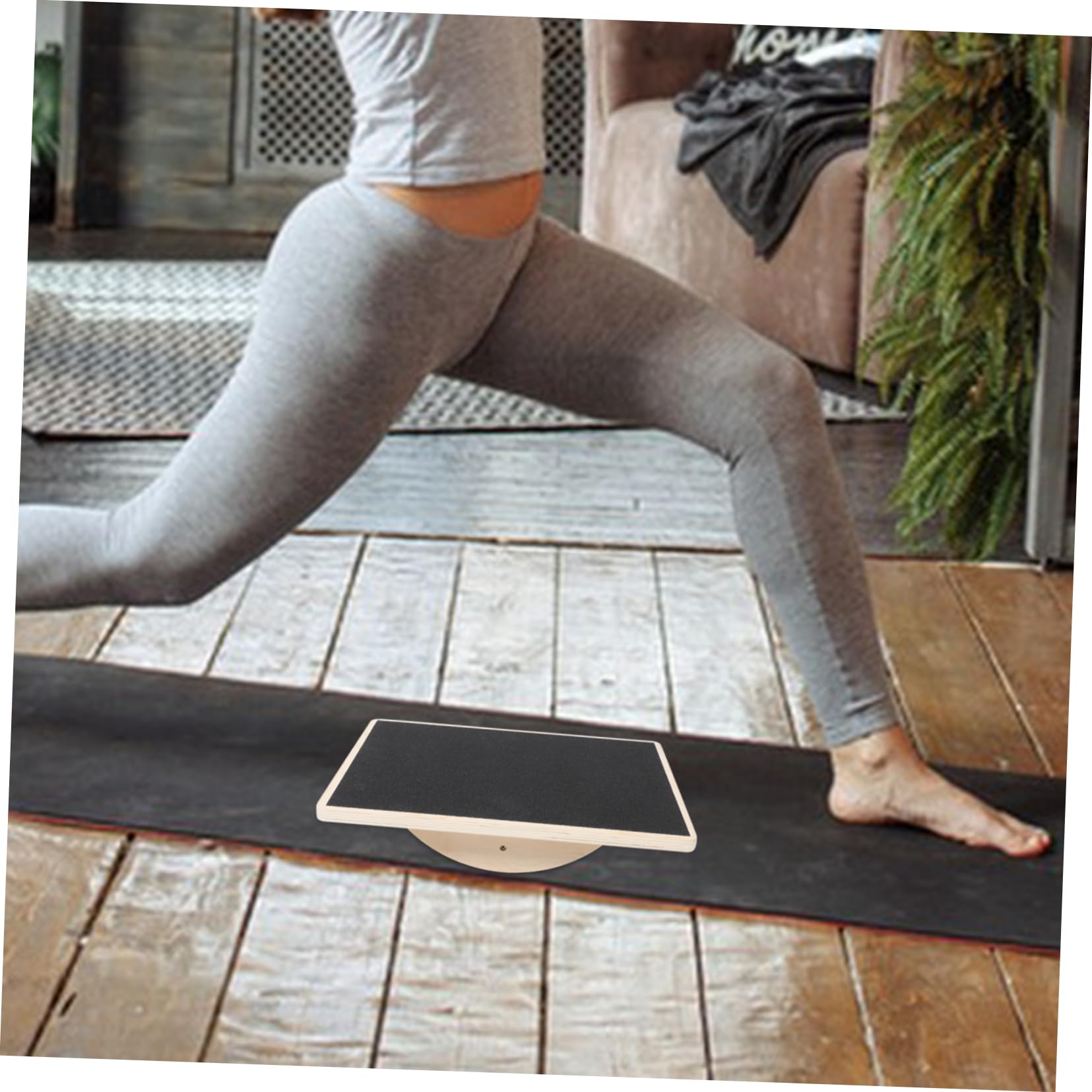 ifundom Rettangolare in Legno Per Adulti Accessorio Sportivo e Superficie Antiscivolo Per Esercizi Fitness e Yoga Casa Supporto Stabile Per Allenamento