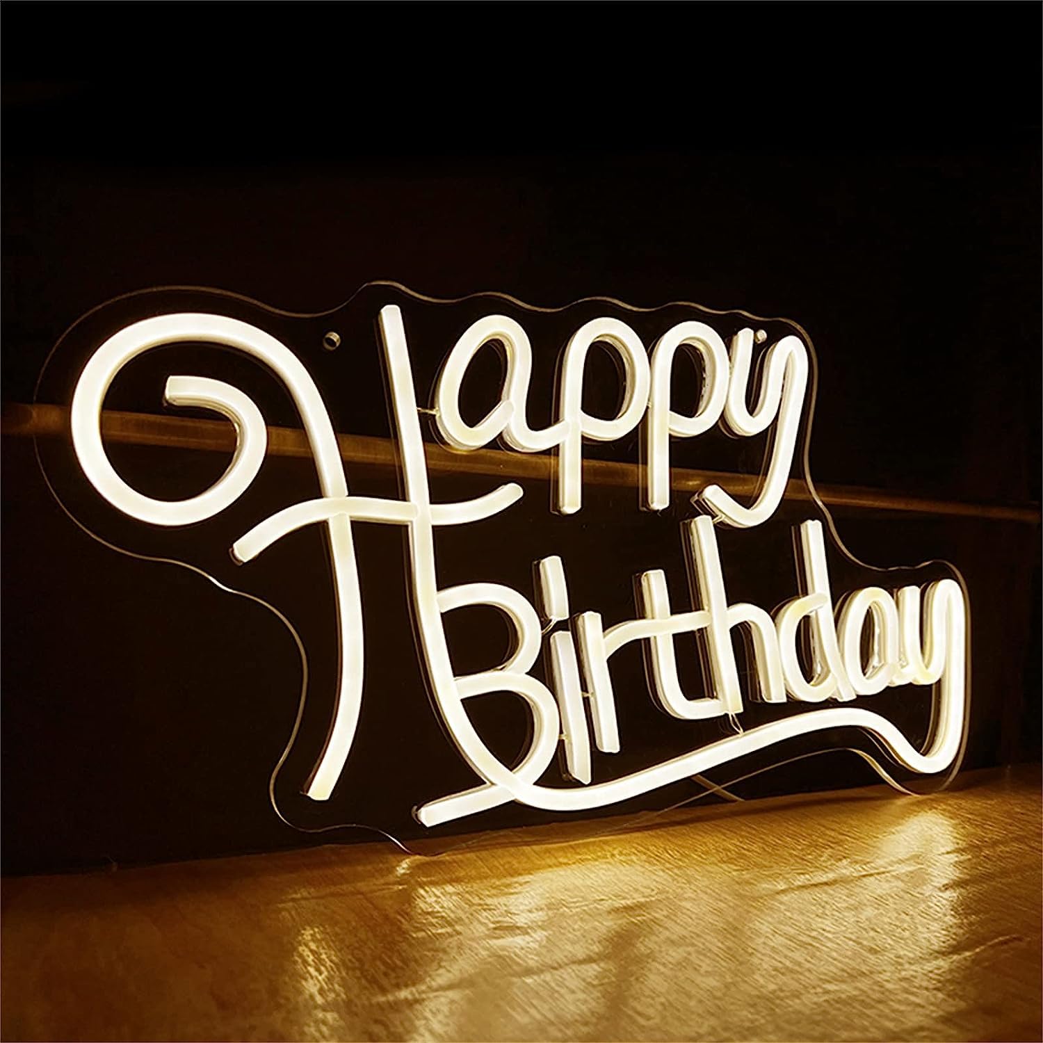 JSY Happy Birthday Konfigurowalny neon LED do dekoracji pokoju na przyjęcie urodzinowe Neon świetlny - znak