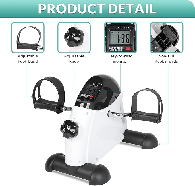 Bicicleta Pedal Ejercicio Plegable para Personas Mayores miniatura 4