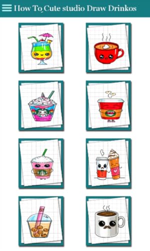 How To ِCute studio Drawing Cute Drinkos