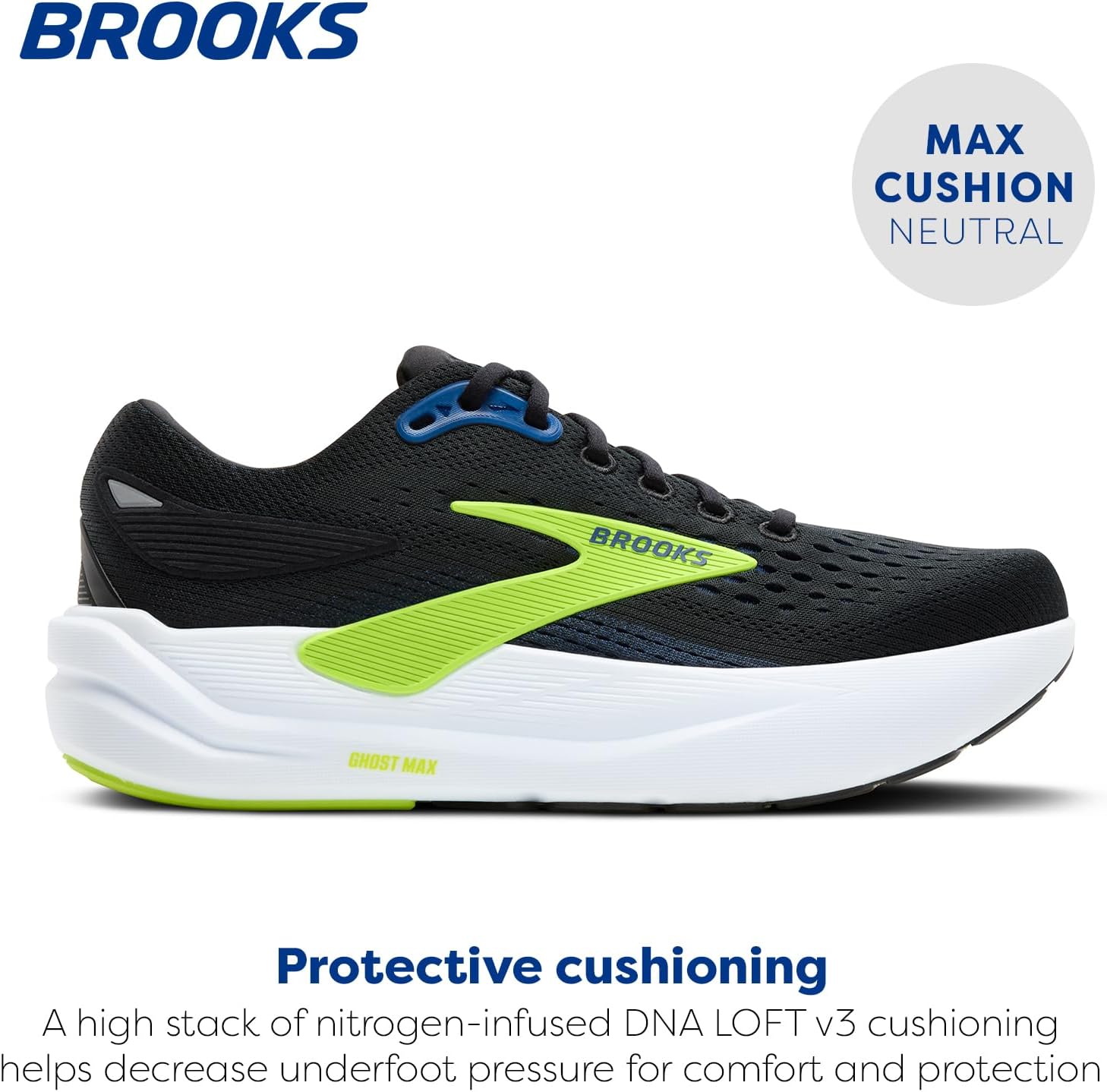 Brooks Men’s Ghost Max 3 Neutral Running & Walking Shoe - Image 2