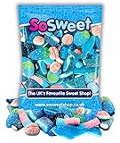 SoSweet Blue Sweet Mix – 1kg Bulk Bag | Fruity Blue-Themed Pick & Mix Sweets | Party Candy, Sweet Tables, Events | Long Shelf Life