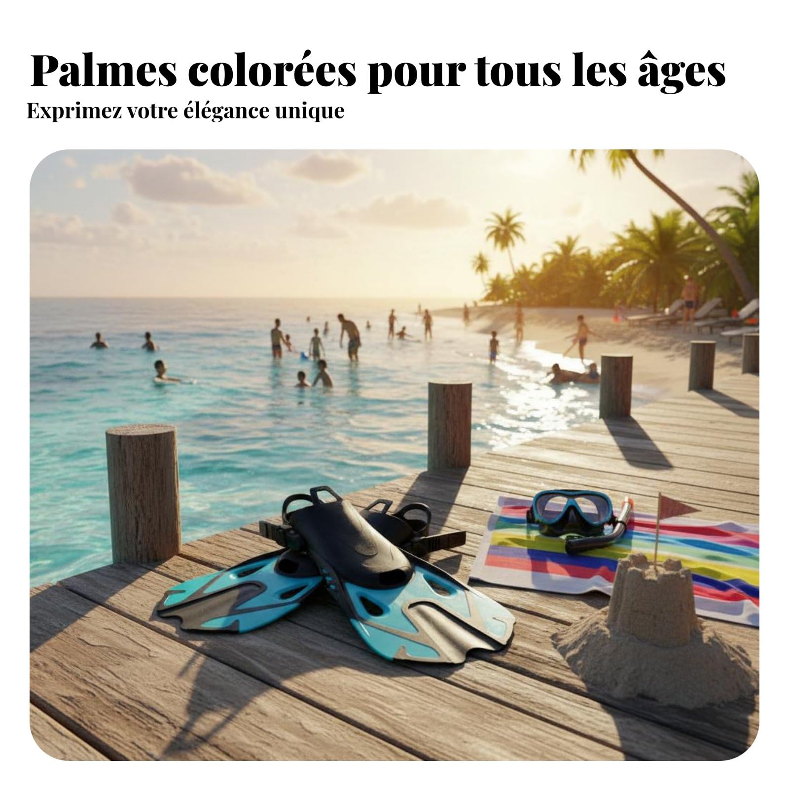 Aletas de Buceo Aletas de Natación Aletas Cortas Aletas con Talón Abierto con Empuje Estable y Bolsa de Pie Flexible TPE Adecuadas para Esnórquel , Negro , S/M